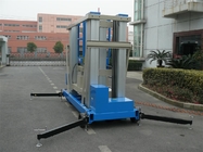 22 M Aluminum Alloy One Man Lift Motor Driven Blue For Window Cleaning
